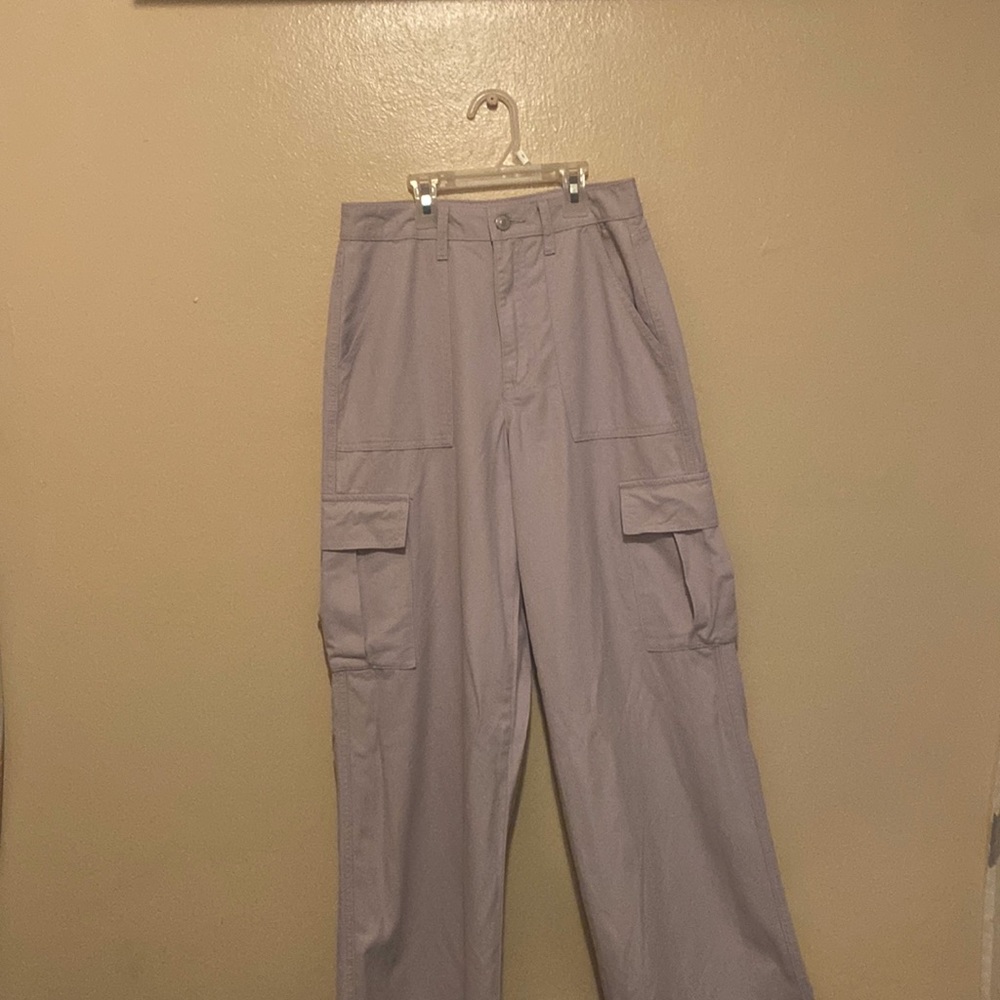 Forever 21 | Purple high rise straight leg pants